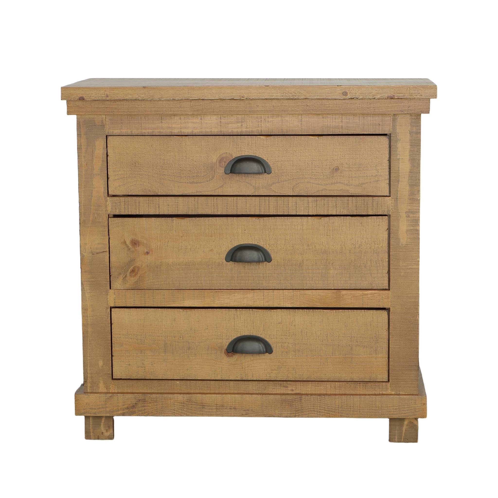 Progressive Furniture Willow Nightstand, 32" X 17" X 31", Distressed Pine